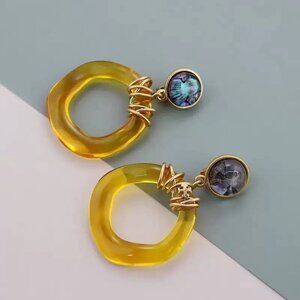 Tory Burch Roxanne Wrapped Door-Knocker Statement Hoop Earrings